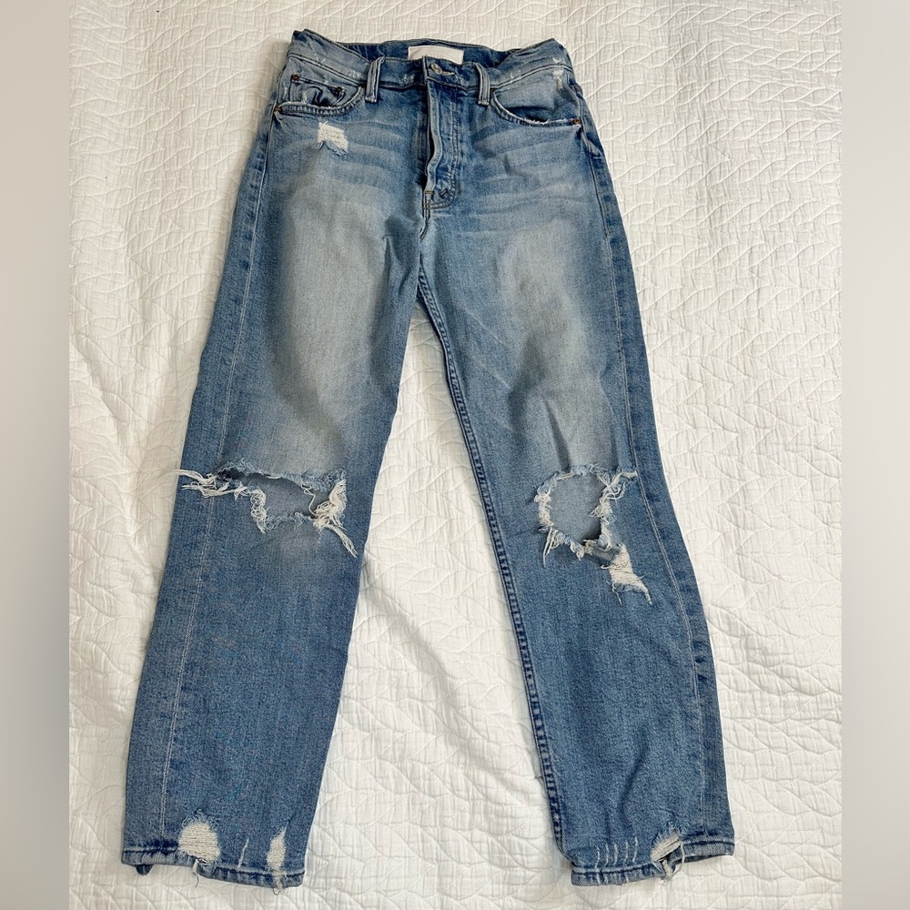 MOTHER Tomcat The Confession Jeans with Distressed Details